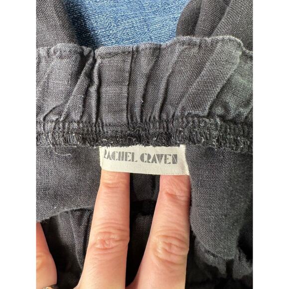 Rachel Craven Women's Black Linen Pants Size 2 (US 8-12) - Picture 5 of 6